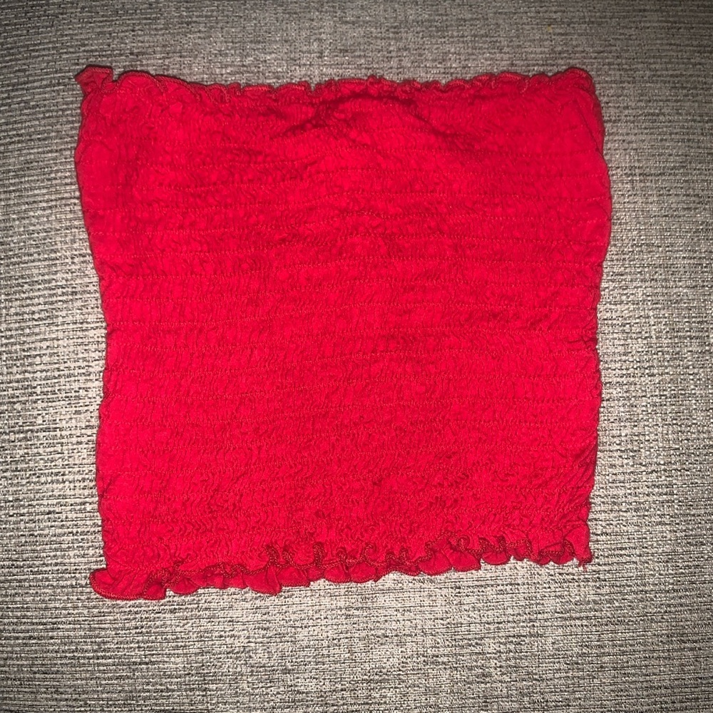 Red tube top